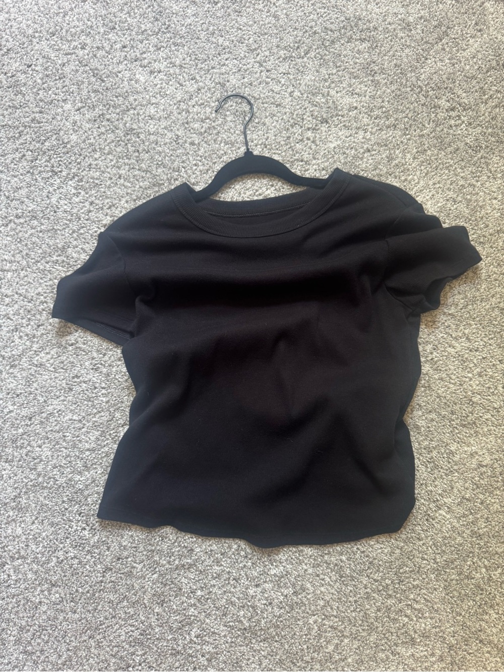 Old Navy Black Short Sleeve Knit Top